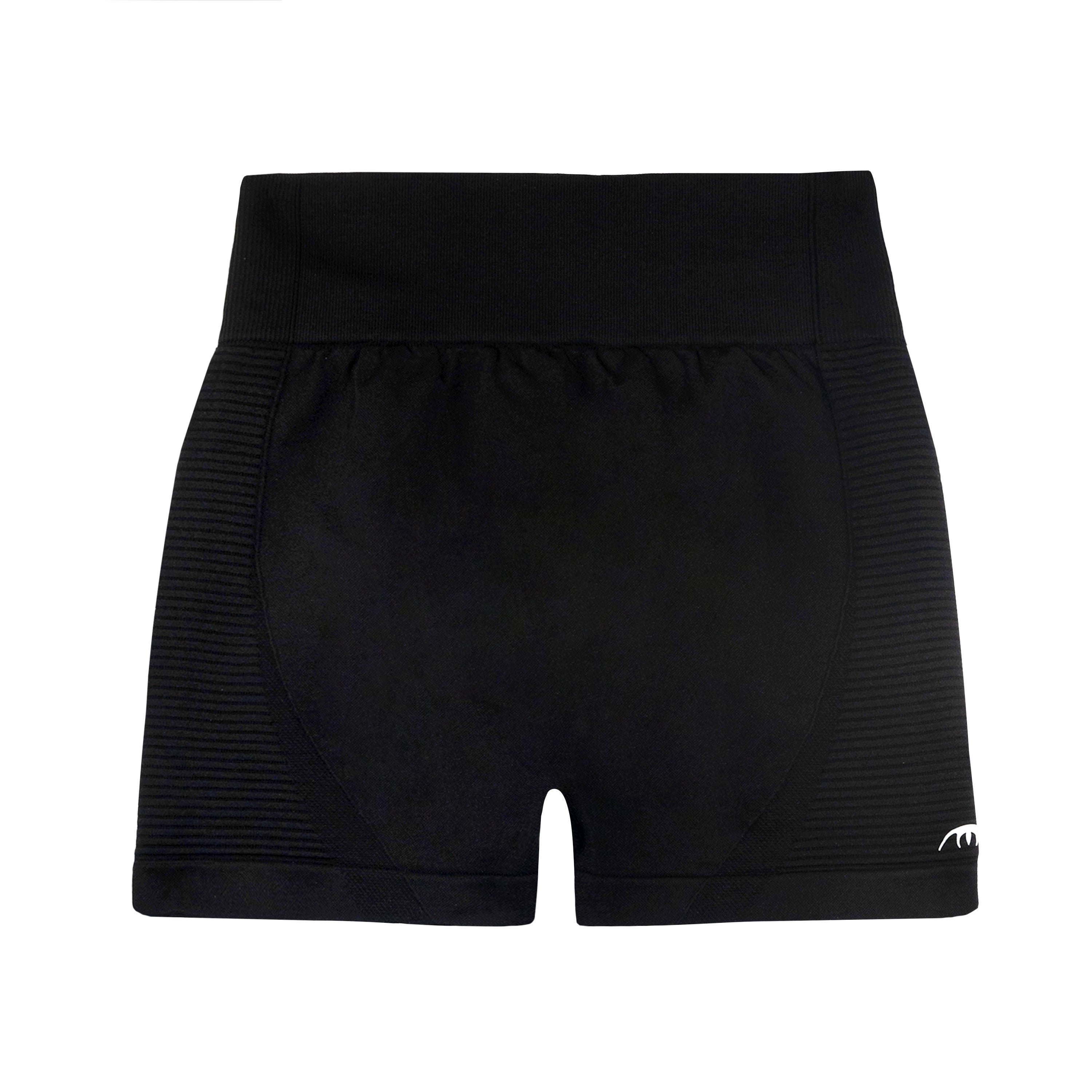 CoreLuxe™ Seamless Contour Shorts in Obsidian Black