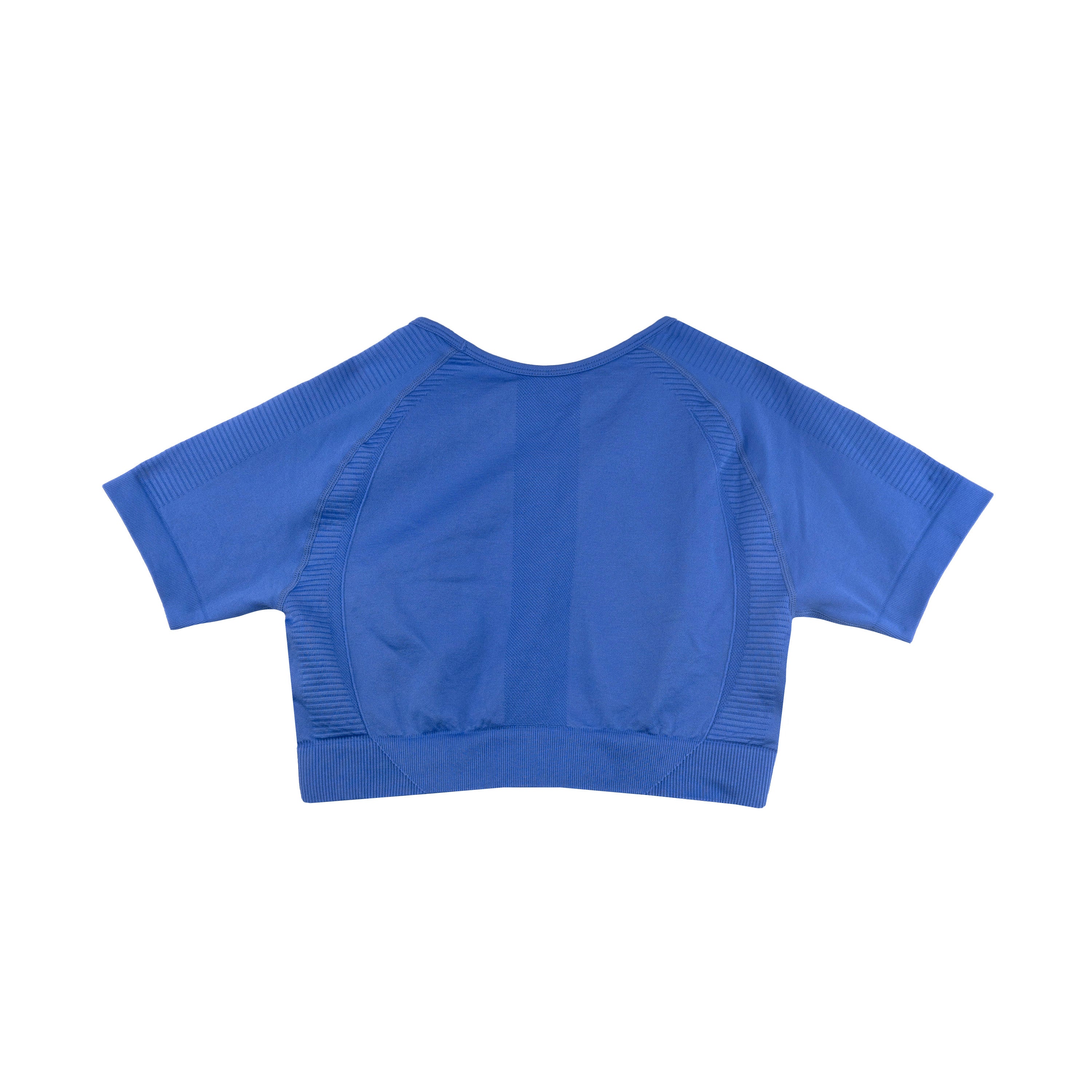 CoreLuxe™ Seamless Performance Cropped T-Shirt in Royal Blue