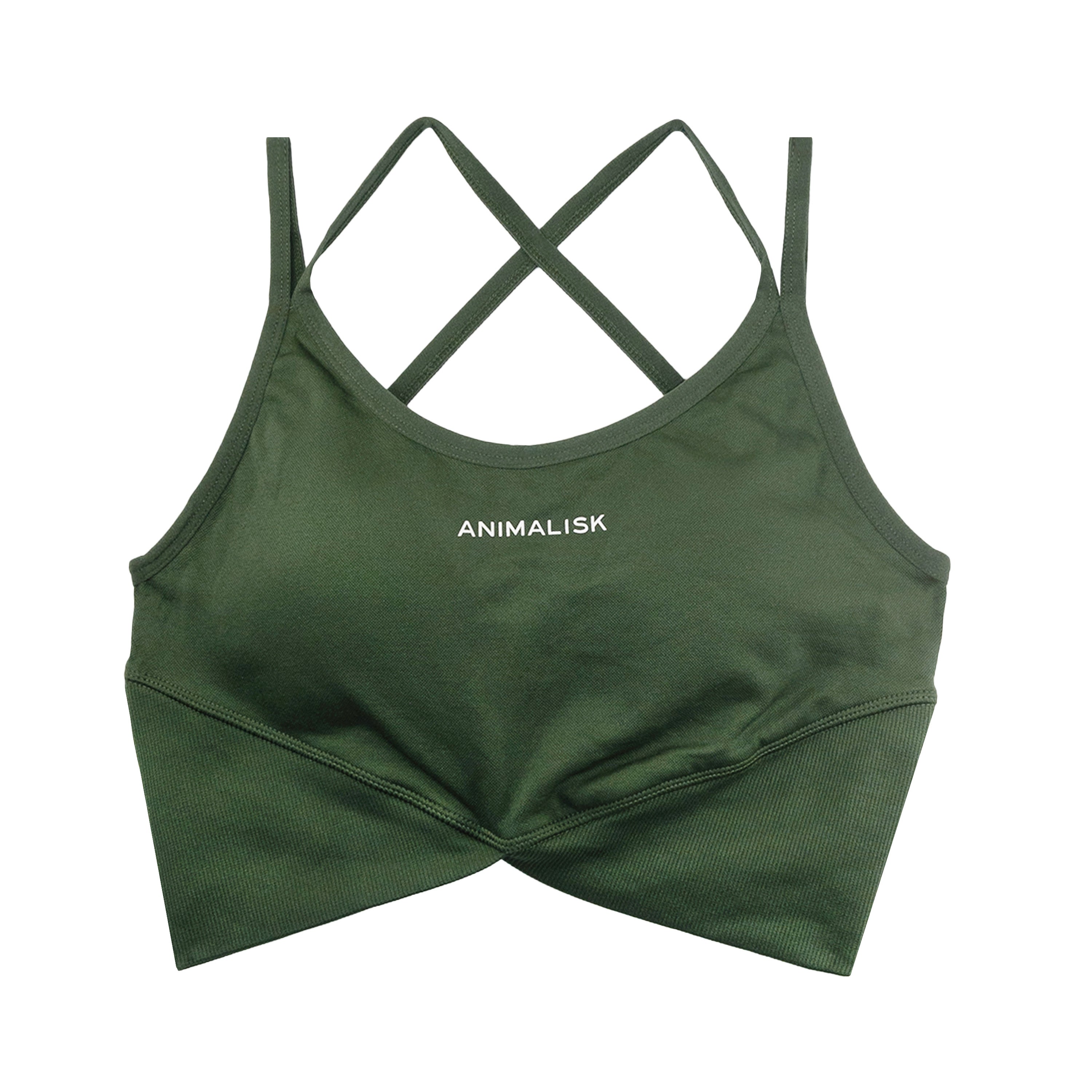 Skynform™ Seamless Sports Bra in Moss Green