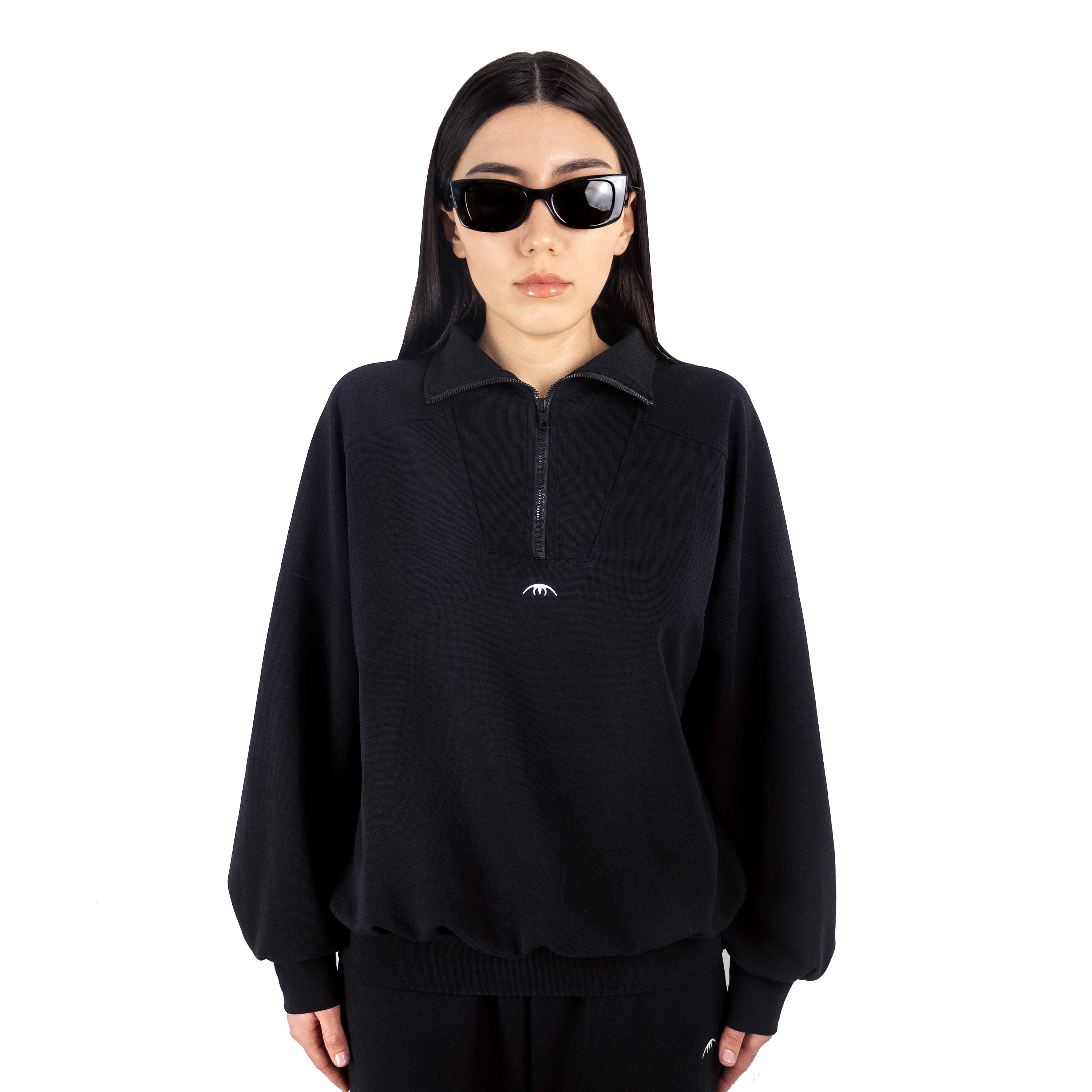 Velantra™️ Oversized Sweatshirt in Black
