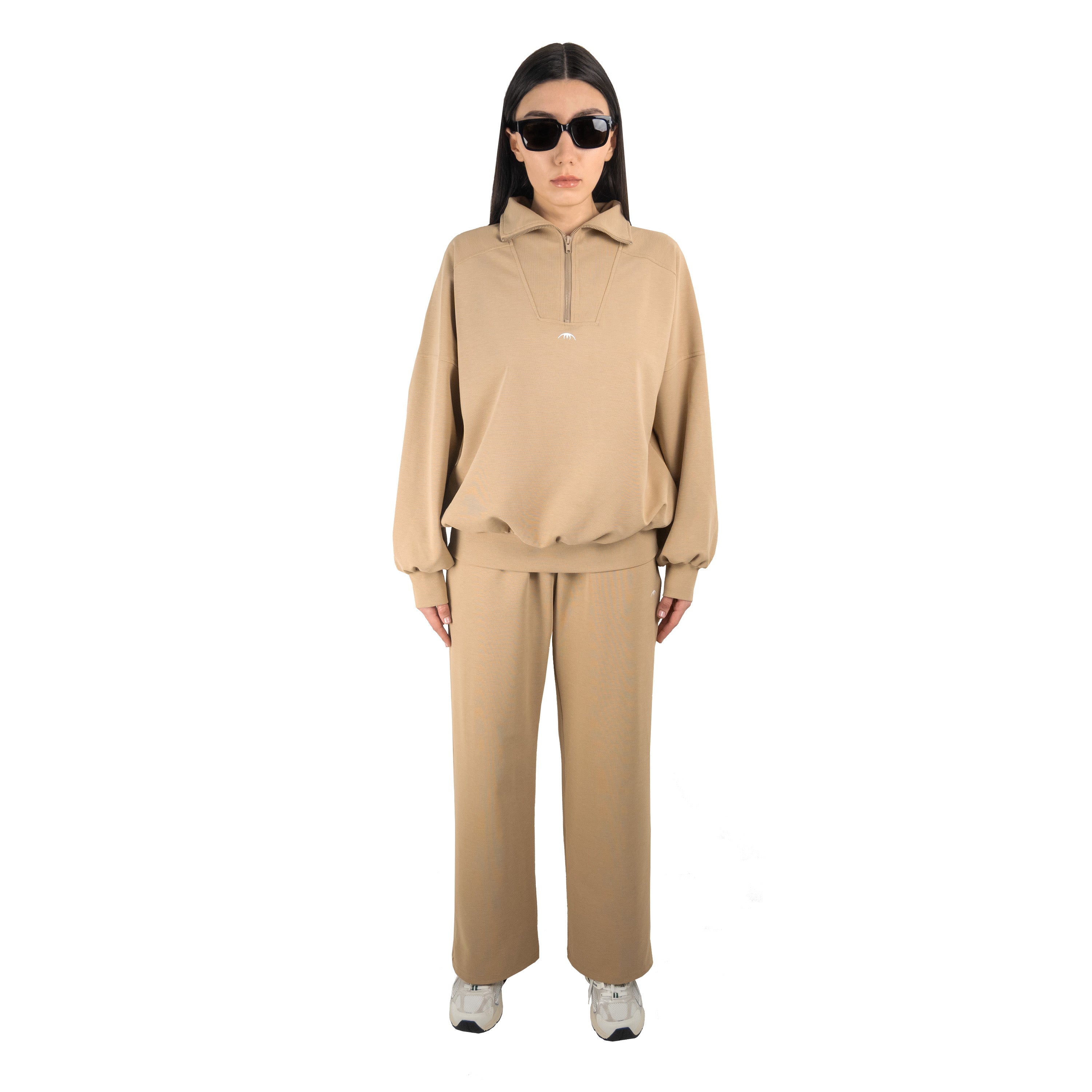Velantra™️ Oversized Sweatshirt in Light Brown